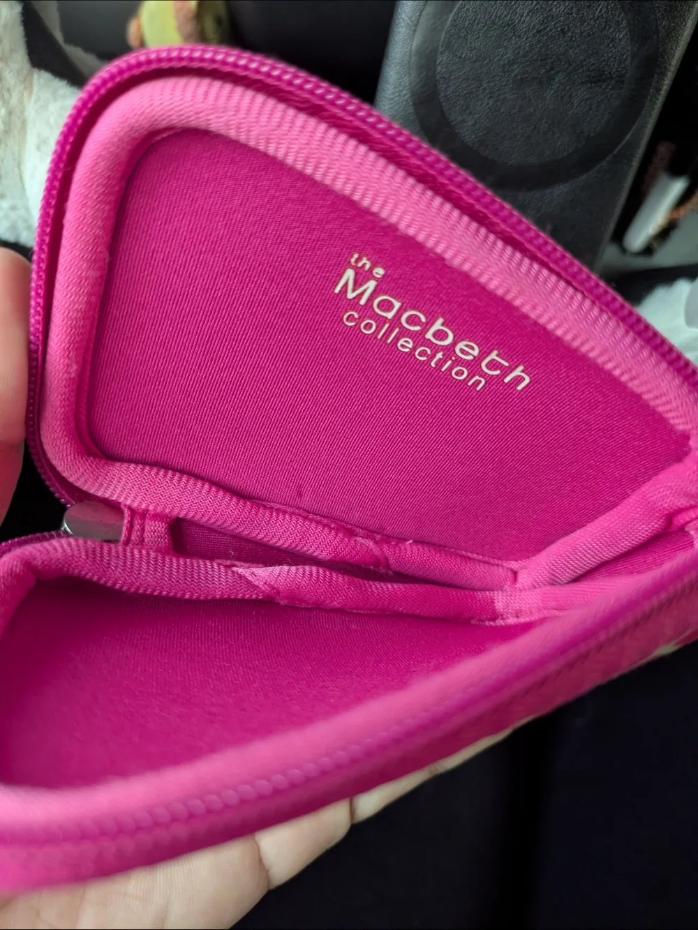 Y2k Macbeth Collection by Margaret Josephs Pink and White Patterned Camera Case